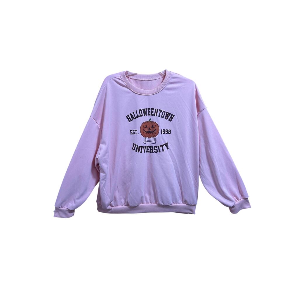 Halloween Town University Pink Sweatshirt Women’s Size 2XL